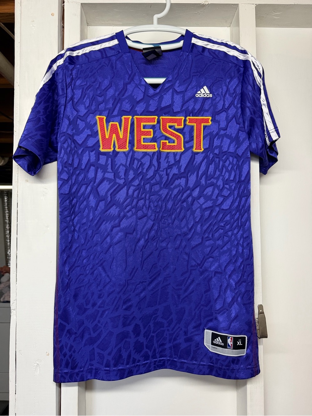 Vintage Adidas NBA Authentics All Star West Jersey Kevin Durant Youth XL